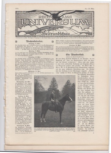 Artikelbild des Artikels “16-23 Mai 1909 “