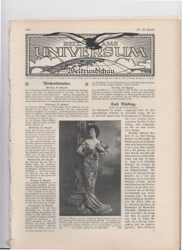 Artikelbild des Artikels “23-29 August 1909 “