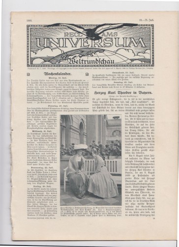Artikelbild des Artikels “19-25 Juli 1909 “