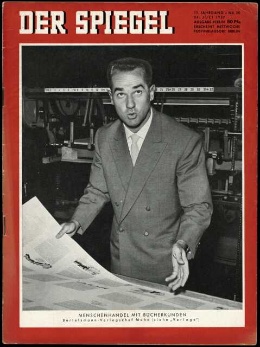 Artikelbild des Artikels “30/1957, Menschenhandel mit Bücherkunden, Bertelsmann Verlagschef Mohn “