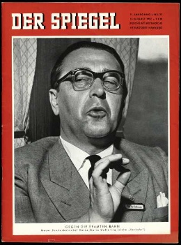 Artikelbild des Artikels “33/1957, gegen die Beamten Bahn, Neuer Bundesbahnchef Heinz Maria Oeftering “