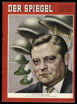 Artikelbild des Artikels “1/1957, Kopf aus dem Sand, Verteidigungsminister Strauß “