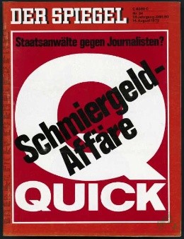 Artikelbild des Artikels “34/1972, Schmiergeldaffäre Quick “