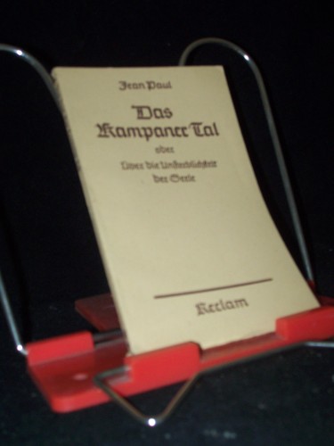 Artikelbild des Artikels “Das Kampaner Tal oder Über die Unsterblichkeit der Seele / Jean Paul “