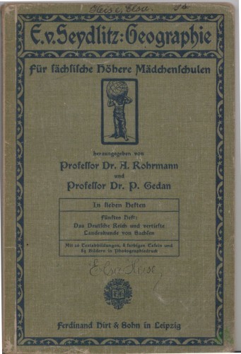 Artikelbild des Artikels “Seydlitz, Ernst von: Geographie Teil: H. 5., Das deutsche Reich u. vertiefte Landeskunde von Sachsen “