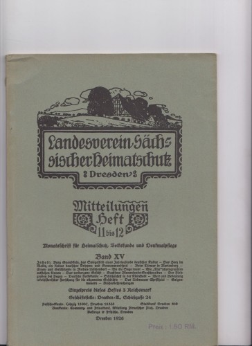 Artikelbild des Artikels “Mitteilungen Heft 11/12, Band XV “