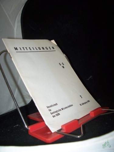 Product image of the product “Mitteilungen der Gesellschaft für Geologische Wissenschaften der DDR (GGW) 18. Jahrgang 1990 Heft 2 ”