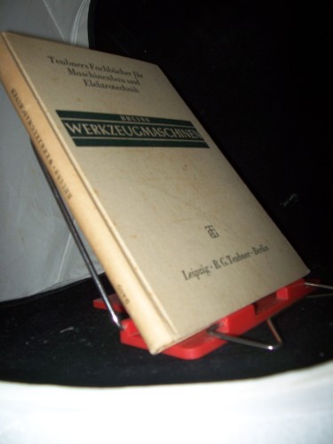 Artikelbild des Artikels “Werkzeugmaschinen für spanabhebendes Formen / D. H. Bruins “