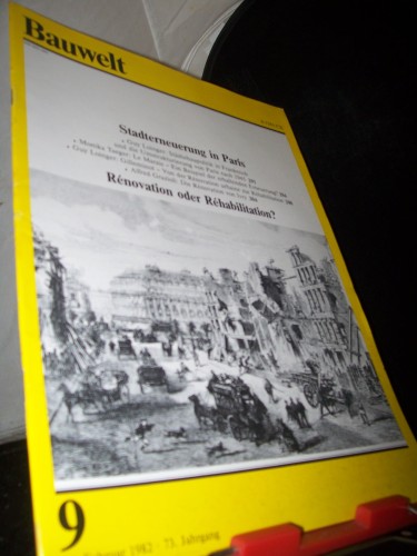 Artikelbild des Artikels “9/1982 Stadterneuerung in Paris “