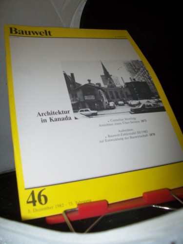 Artikelbild des Artikels “46/1982 Architektur in Kanada “