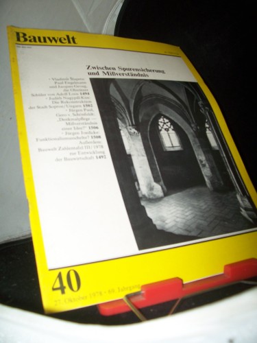 Artikelbild des Artikels “40/1978 Zwischen Spurensicherung und Mißverständnis “