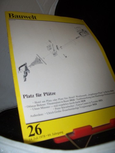 Artikelbild des Artikels “26/1978 Platz für Plätze “