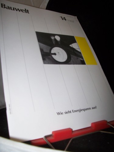 Artikelbild des Artikels “14/1987 Wie sieht Energiesparen aus? “