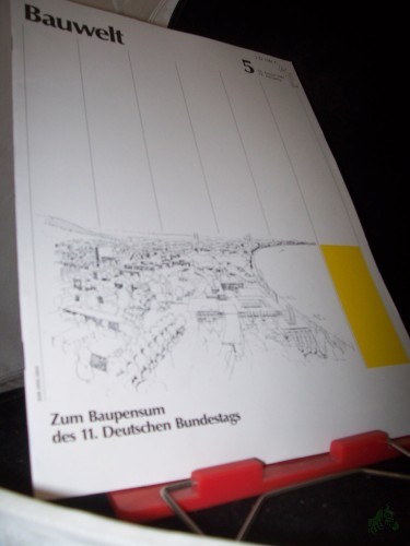 Product image of the product “5/1987 Zum Baupensum der 11. Deutschen Bundestags ”