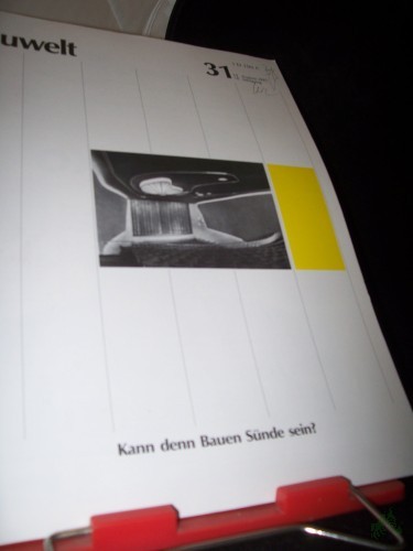 Product image of the product “31/1987 kann denn Bauen Sünde sein ”