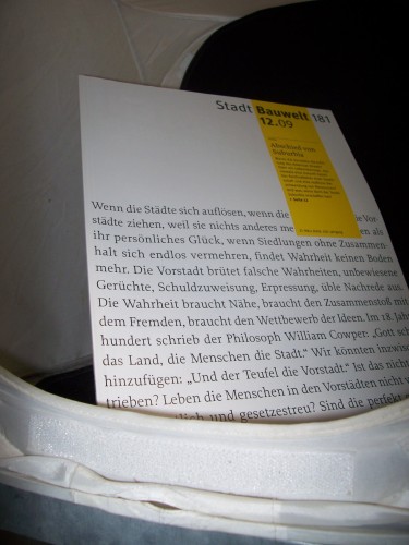 Artikelbild des Artikels “12/2009 Abschied von Suburbia “