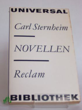 Artikelbild des Artikels “Novellen / Carl Sternheim. Ausw. u. Nachw. von Fritz Hofmann. Mit 15
Illustrationen von Heinz Zander “
