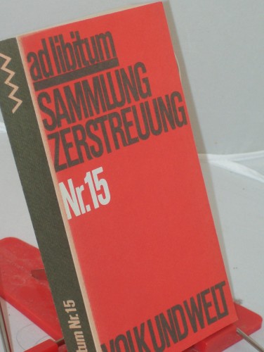 Artikelbild des Artikels “ad libitum Nr. 15. Sammlung Zerstreuung “
