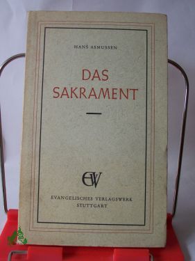Artikelbild des Artikels “Das Sakrament / Hans Asmussen “