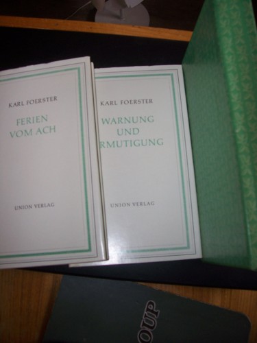 Artikelbild des Artikels “Warnung und Ermutigung : Meditationen, Bilder u. Visionen und Ferien vom Ach/ Karl Foerster “