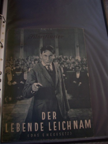 Artikelbild des Artikels “Nummer 1097, 1929, Der lebende Leichnam (Das Ehegesetz) “