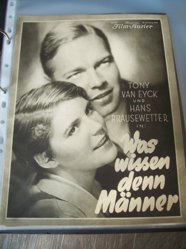 Artikelbild des Artikels “Nummer 1910, 1933, Was wissen denn Männer, mit Tony van Eyck und Hans
Brausewetter “