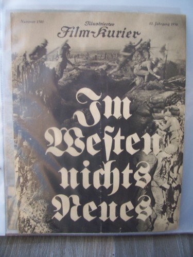 Artikelbild des Artikels “Nummer 1501, 1930, Im Westen nichts Neues “