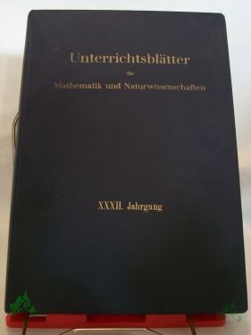 Artikelbild des Artikels “Unterrichtsblätter für Mathematik und Naturwissenschaften “