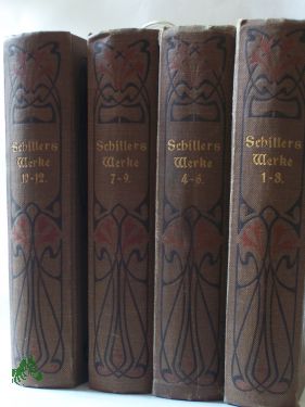 Artikelbild des Artikels “erster Band: Gedichte, zweiter Band: Wallensteins Lager, Piccolomini,
Wallensteins Tod, Macbeth, dritter Band: Turandot Prinzessin von
China, Der Parasit, Der Neffe als Onkel, Phädra, Vierter Band:
prosaische Schriften “