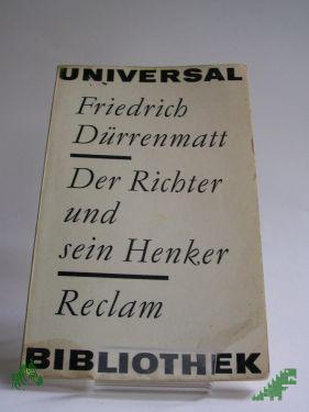 Product image 1 of the product “Der Richter und sein Henker : Roman / Friedrich Dürrenmatt ”