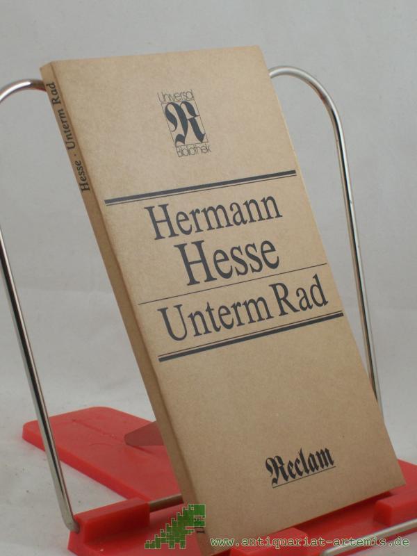 Product image 1 of the product “Unterm Rad : Erzählungen / Hermann Hesse ”