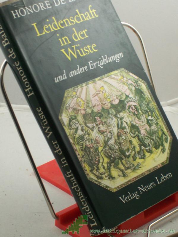Product image 1 of the product “Leidenschaft in der Wüste und andere Erzählungen / Honore de Balzac. Hrsg. u. mit e. Nachw. vers. von Hans-Jürgen Hartmann. Mit e. Einf. von Kurt David. Radierungen von Harry Jürgens ”