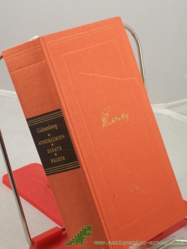 Product image 1 of the product “Aphorismen, Essays, Briefe / Lichtenberg. Hrsg. von Kurt Batt ”