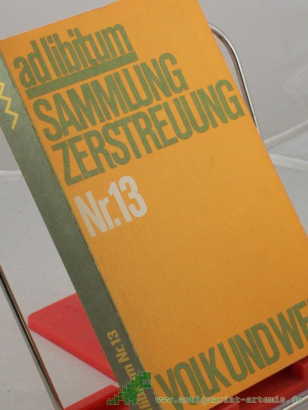 Product image 1 of the product “ad libitum - Sammlung Zerstreuung Nr. 13 ”