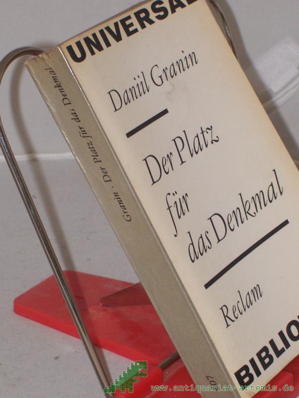 Artikelbild 1 des Artikels “Der Platz für das Denkmal : Novellen u. Erzählungen ; aus d. Russ. / Daniil Granin. Hrsg. von Ralf Schröder “
