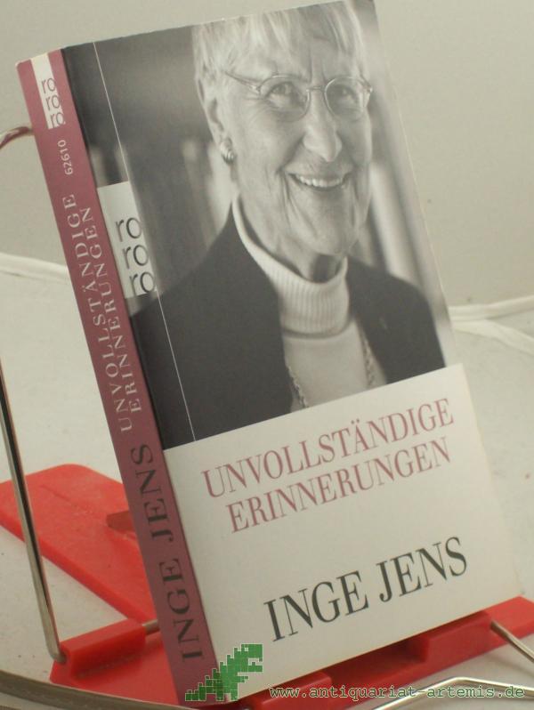 Product image 1 of the product “Unvollständige Erinnerungen / Inge Jens ”
