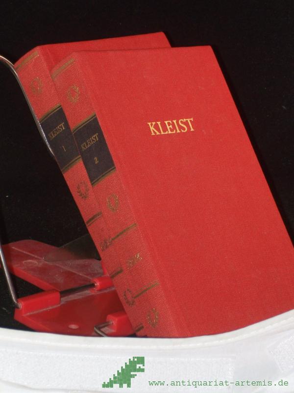 Product image 1 of the product “Kleists Werke : in 2 Bänden / ausgew. u. eingel. von Helmut Erster Band: Gedichte Erzählungen Anekdoten Kleine Schriften und Zweiter Band: Robert Guiskard Der zerbrochne Krug Amphitryon Penthesilea Prinz Friedrich von Homburg Bibliothek Deu ”