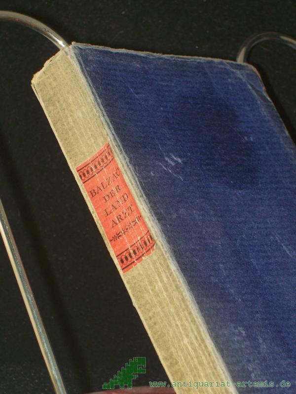 Artikelbild 1 des Artikels “Der Landarzt / Honoré de Balzac. Übers. von Emma Hirschberg “