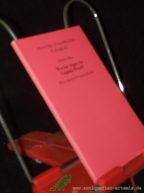 Product image 1 of the product “Wer hat Angst vor Virginia Woolf, Spielzeit 1983/84 ”