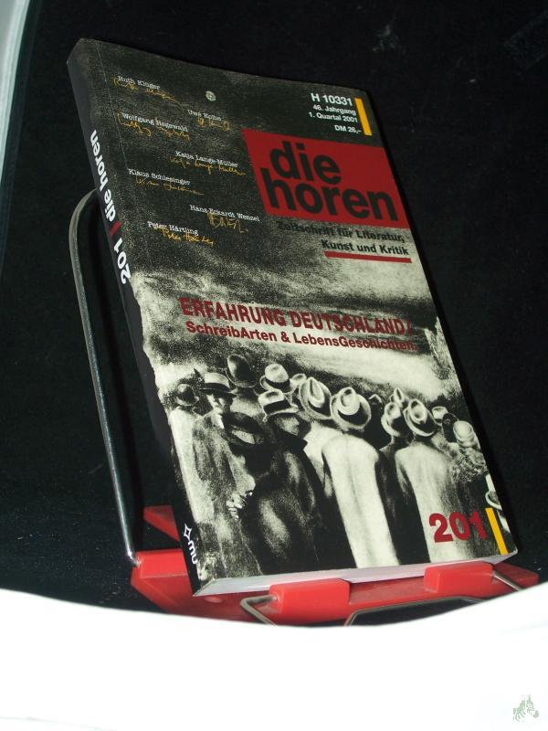 Artikelbild 1 des Artikels “1. Quartal 2001, Die Horen : Zeitschrift für Literatur, Kunst und Kritik “