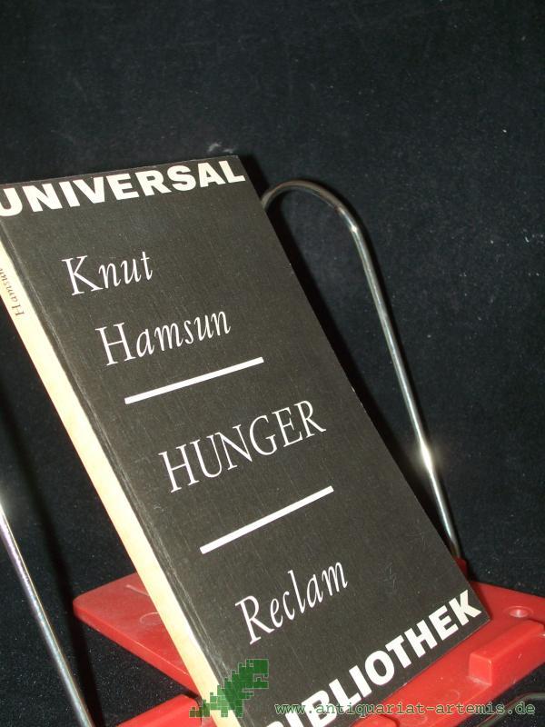 Product image 1 of the product “Hunger : Roman ; [aus dem Norwegischen] / Knut Hamsun. [Übers. von J. Sandmeier u. S. Angermann] ”