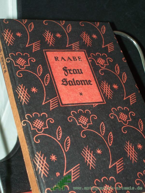 Artikelbild 1 des Artikels “Frau Salome : eine Erz. / Wilhelm Raabe. Mit e. Vorw. 