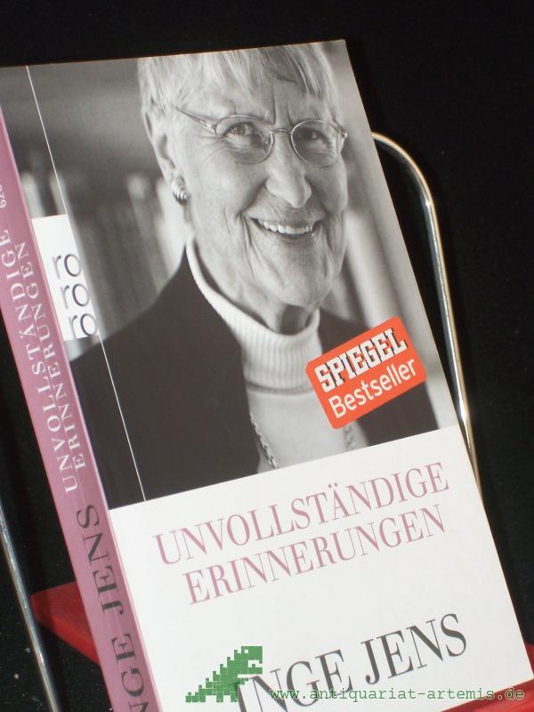 Product image 1 of the product “Unvollständige Erinnerungen / Inge Jens ”