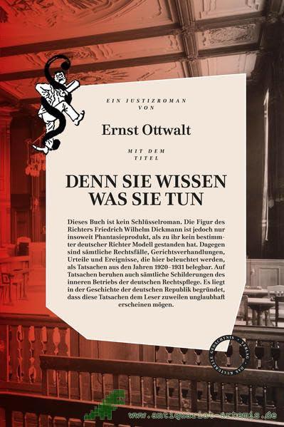 Artikelbild 1 des Artikels “Denn sie wissen was sie tun : ein deutscher Justizroman / Ernst Ottwalt “