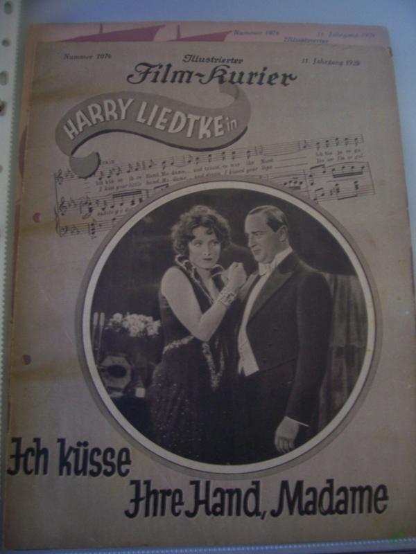 Product image 1 of the product “Nummer 1074, 1929, Ich küsse ihre Hand, Madame, mit Harry Liedke ”