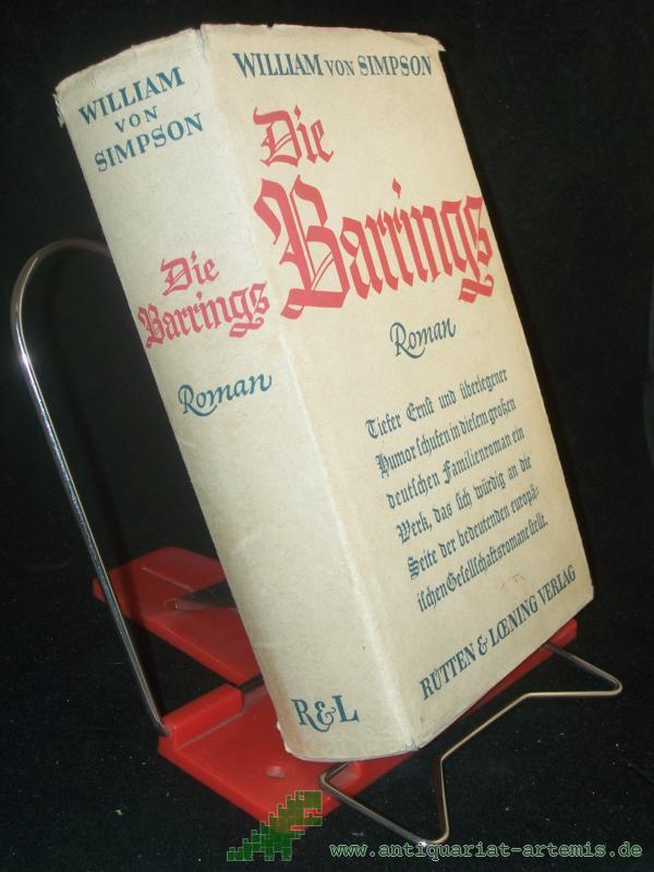 Product image 1 of the product “Die Barrings : Roman / William v. Simpson ”