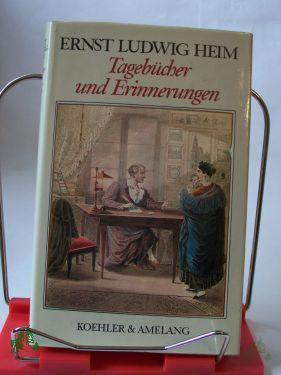 Artikelbild 1 des Artikels “Tagebücher und Erinnerungen / Ernst Ludwig Heim. Ausgew. u. hrsg. von Wolfram Körner “
