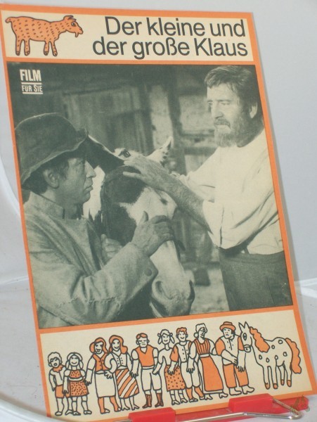 17/72, Der kleine und der große Klaus - Filmheft, Film für Sie, 4seitiges Faltblatt