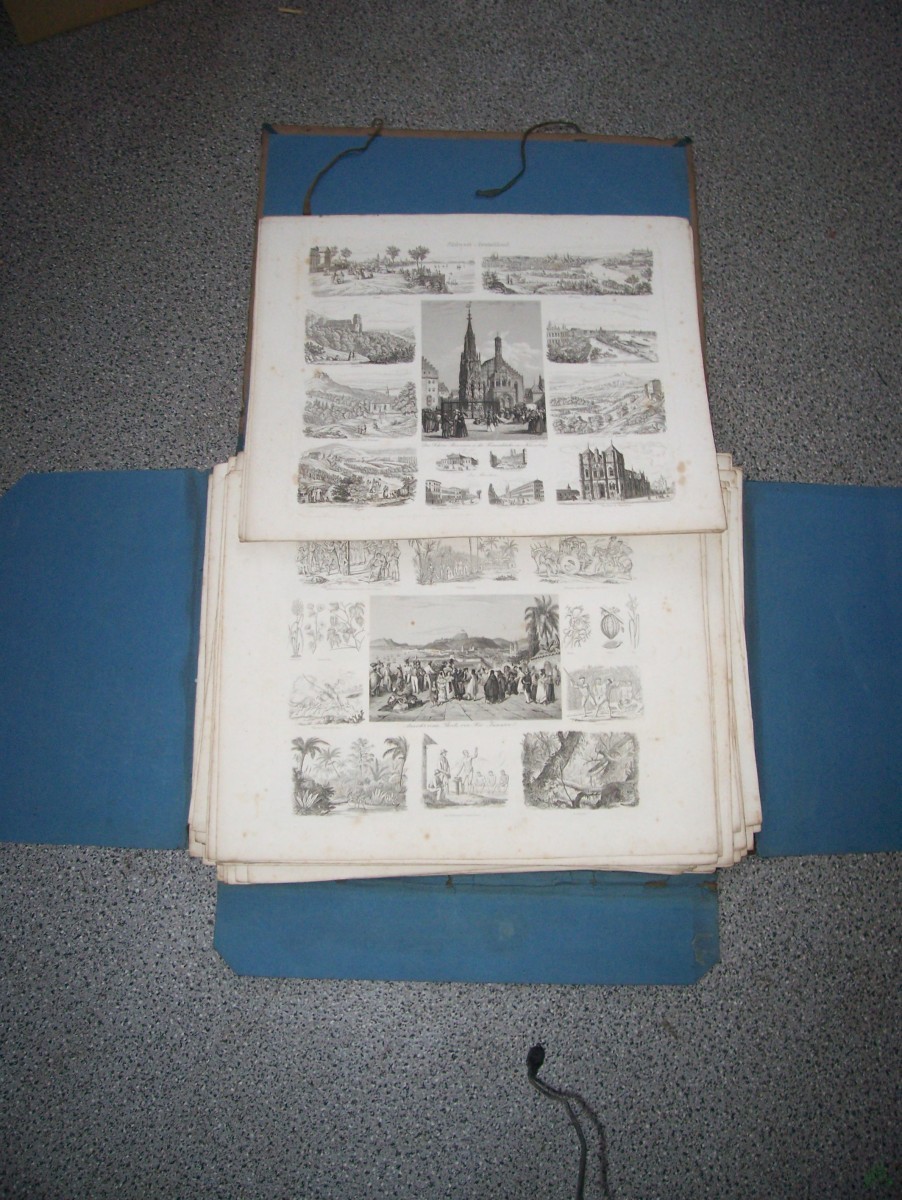 Artikelbild 2 des Artikels “Emil Wendt's Bilderatlas der Länderkunde mit besonderer Rücksicht auf Völkerkunde, Geschichte und Naturgeschichte, INHALT mit 66 Kupferstichen “