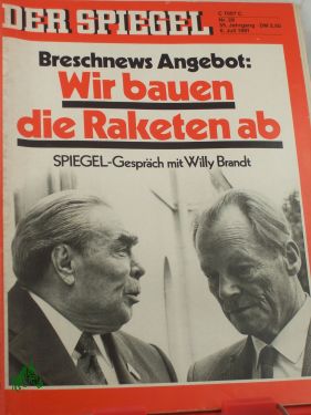 Artikelbild 1 des Artikels “DER SPIEGEL 28/1981, Breschnews Angebot: Wir bauen die Raketen ab “